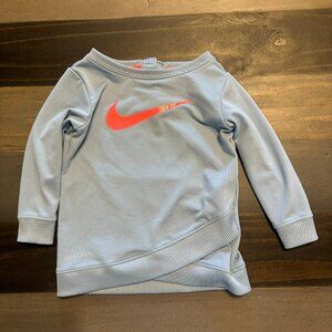 Nike Dri-FIT Baby Sweatshirt 3–6M Blue Long Sleeve Athletic Top